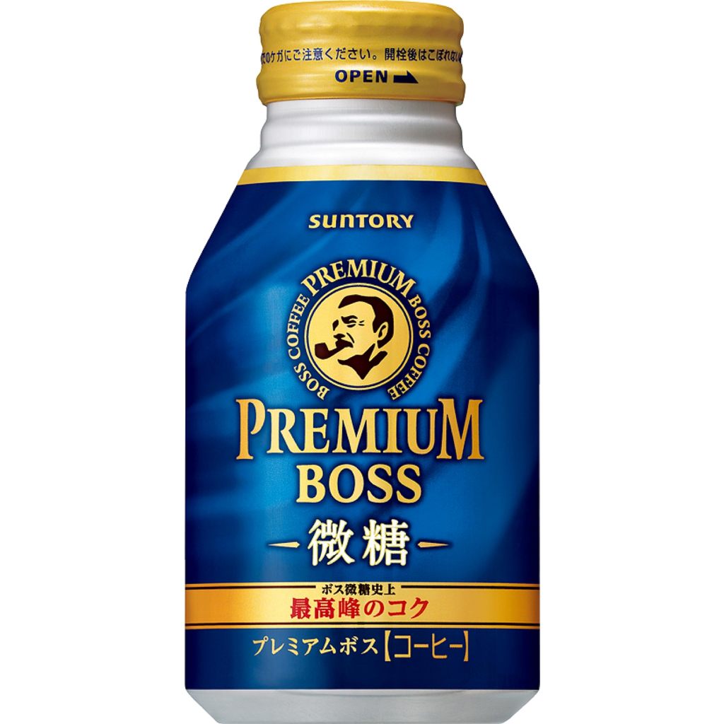Suntory Premium Boss Low Sugar Coffee 260g x 24 Carton Sale プレミアムボス 微糖 260gボトル缶