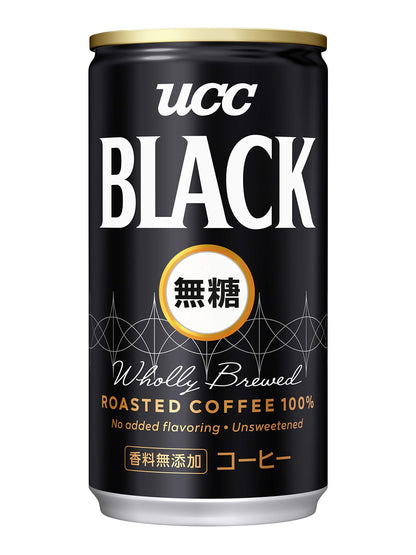 UCC Black Sugar Free / New Ground Fruity Blend Coffee Can 185g x 30 (Carton Deal)