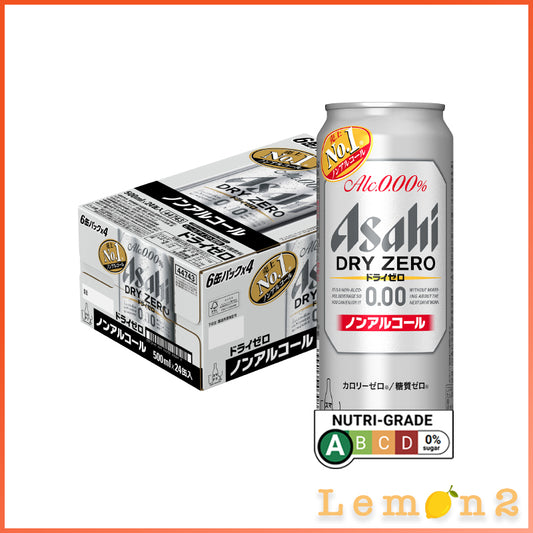 Asahi Dry Zero Beer Alcohol Free 500ml x 6 Bottles アサヒドライゼロ