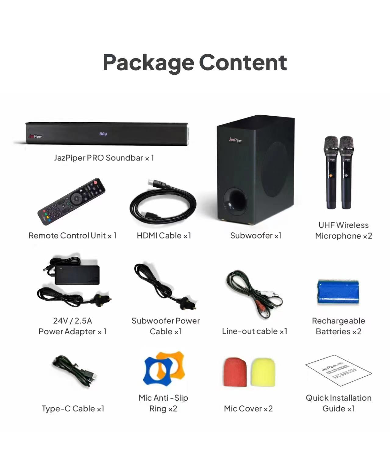 [🔥JAZPIPER.SG🔥] 2024 New Version Jazpiper Pro High Performance Karaoke Soundbar Family Karaoke Set