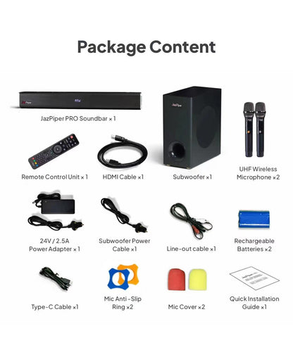 [🔥JAZPIPER.SG🔥] 2024 New Version Jazpiper Pro High Performance Karaoke Soundbar Family Karaoke Set