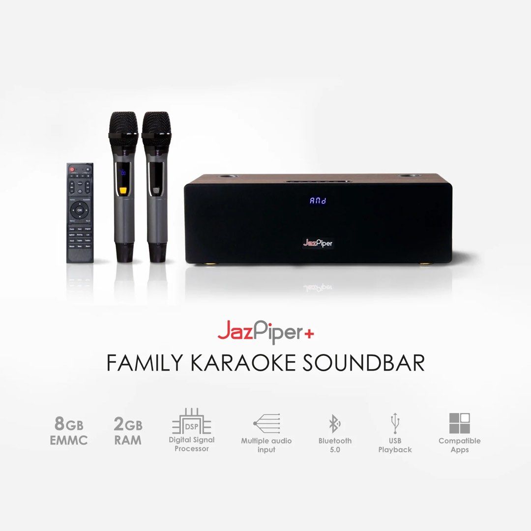 [🔥JAZPIPER.SG🔥] 2024 New Version Jazpiper Pro High Performance Karaoke Soundbar Family Karaoke Set
