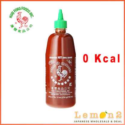 Huy Fong Sriracha Hot Chili Sauce Aka Rooster Sauce 793g No Fat No Calorie Made In USA