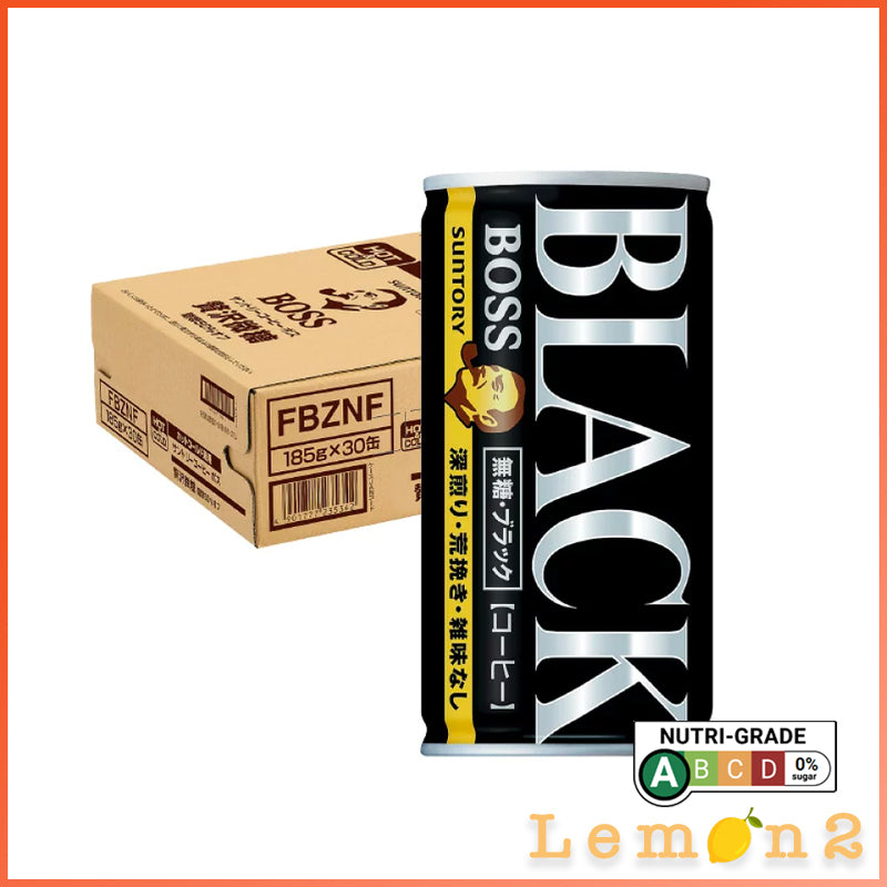 Suntory Boss Sugar Free Black Coffee 185G x 30 (Carton Deal)